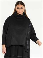 Gozzip Black - Carlotta Oversize Tunika, Sort